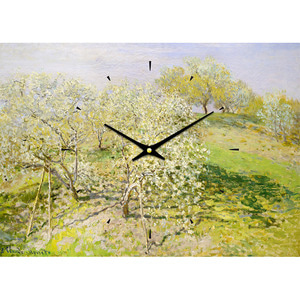 레티나 명화시계 - 모네 꽃이 핀 사과나무