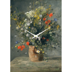 레티나 명화시계 - 르누아르 화병과 꽃