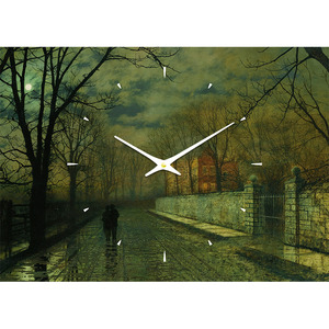 레티나 명화시계 - 그림쇼 비 온 후의 달빛 거리