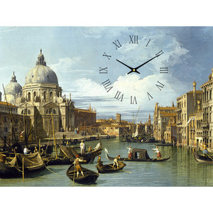 레티나 대형명화시계 (카날레토- 베네치나,-대운하-입구)